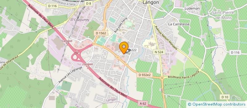 localisation de l'entreprise SOCIETE GIRONDINE DE DISTRIBUTION AUTOMOBILE à LANGON