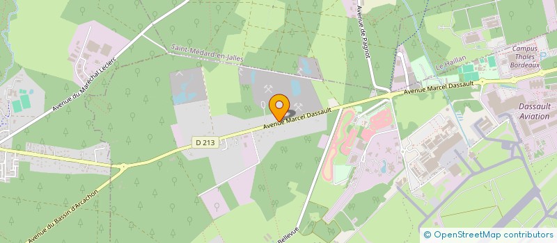 localisation de l'entreprise SOCIETE GIRONDINE DE MACHINES OUTILS à MERIGNAC