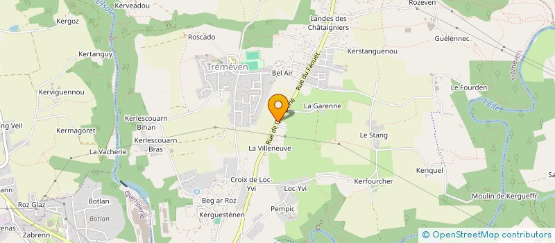 localisation de l'entreprise SOCIETE GLASMANN  TREMEVEN