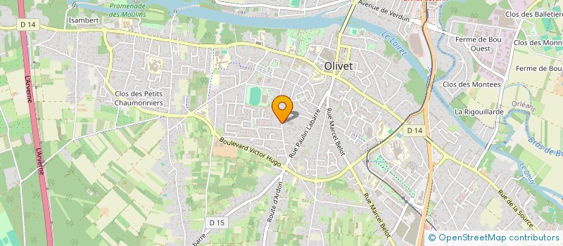 localisation de l'entreprise SOCIETE GODEAU ET FILS à OLIVET