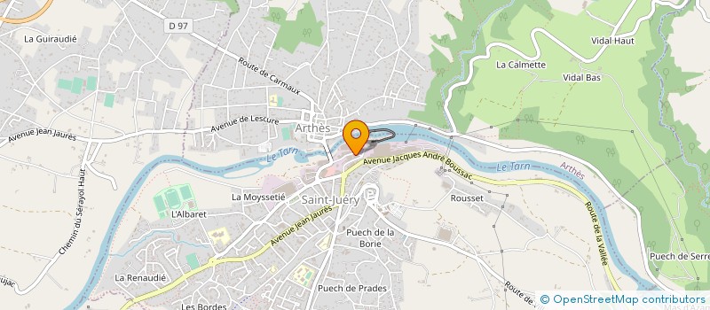 localisation de l'entreprise SOCIETE GOUPIL à SAINT-JUERY
