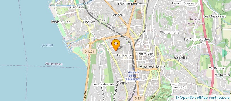 localisation de l'entreprise SOCIETE GOURMANDE DES ALPES  AIX-LES-BAINS