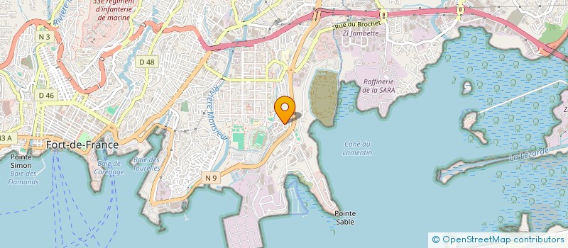 localisation de l'entreprise SOCIETE GPS - GESTION DE LA PAYE ET DU SOCIAL à FORT-DE-FRANCE