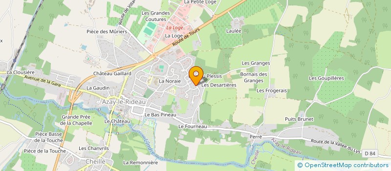localisation de l'entreprise SOCIETE GRAMMONT-PARMENTIER à AZAY-LE-RIDEAU