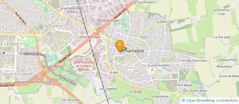 localisation de l'entreprise SOCIETE GRANITIERE DE L OUEST à CHANTEPIE