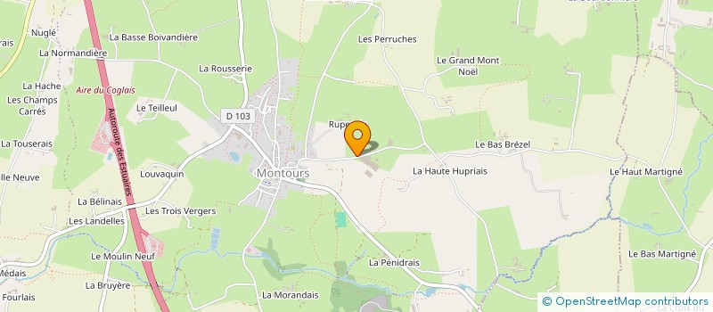 localisation de l'entreprise SOCIETE GRANITIERE INDUSTRIEL DU COGLAIS à LES PORTES DU COGLAIS
