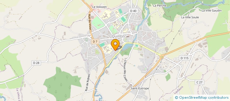 localisation de l'entreprise SOCIETE GRAPHE  QUINTIN