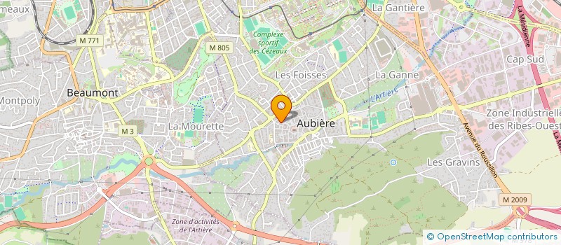 localisation de l'entreprise SOCIETE GRAPHILUX à AUBIERE