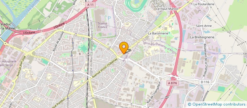 localisation de l'entreprise SOCIETE GREGOIRE à ANGERS