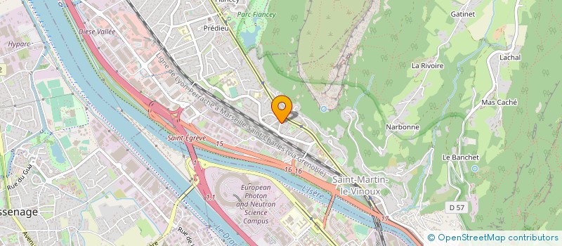 localisation de l'entreprise SOCIETE GRENOBLOISE D'ETANCHEITE  SAINT-MARTIN-LE-VINOUX