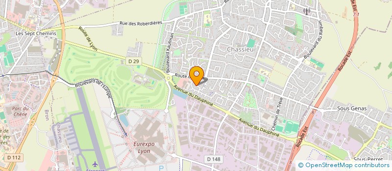 localisation de l'entreprise SOCIETE GRIESI MATERIEL DE GARAGE S G M G  CHASSIEU