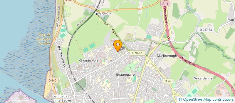 localisation de l'entreprise SOCIETE GRIGNON IMMOBILIER  BOULOGNE-SUR-MER