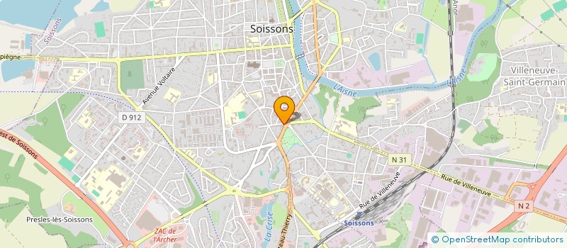 localisation de l'entreprise SOCIETE GRIGNON-NIETO à SOISSONS
