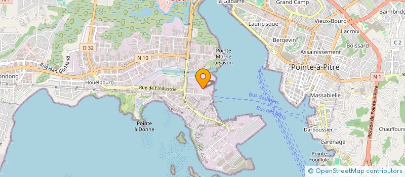 localisation de l'entreprise SOCIETE GUADELOUPE DE SOUDURE GENERALE ET MECANIQUE ENVIRONNEMENT  BAIE MAHAULT