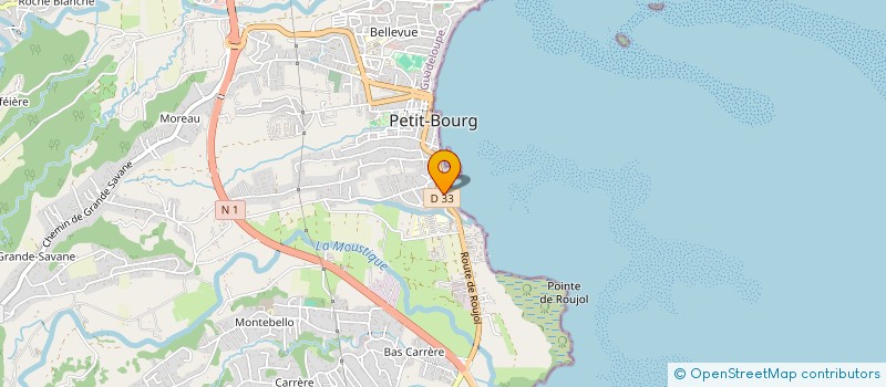 localisation de l'entreprise SOCIETE GUADELOUPEENNE D'ETUDES ET DE REALISATIONS BATIMENTS ET TRAVAUX PUBLICS à PETIT-BOURG