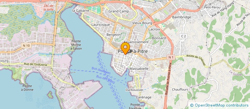 localisation de l'entreprise SOCIETE GUADELOUPEENNE DE DIFFUSION à POINTE-A-PITRE