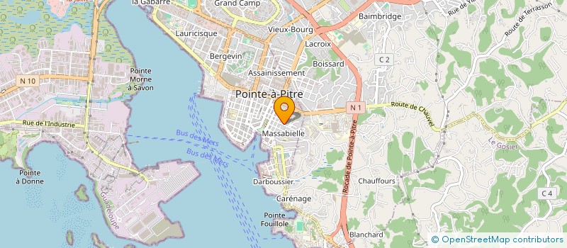 localisation de l'entreprise SOCIETE GUADELOUPEENNE DE PANIFICATION à POINTE-A-PITRE