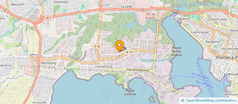 localisation de l'entreprise SOCIETE GUADELOUPEENNE DE PRODUCTION CULINAIRE  BAIE-MAHAULT