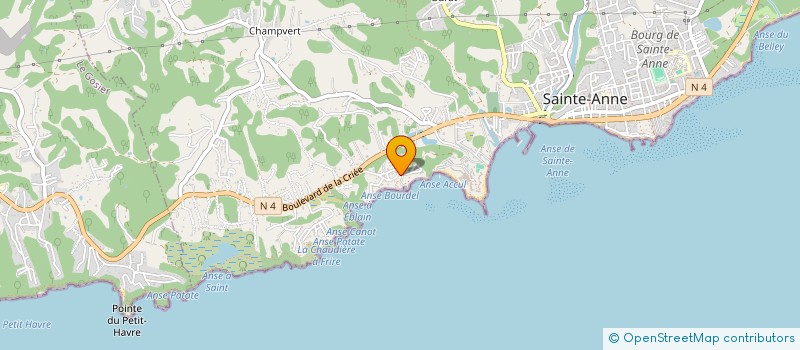 localisation de l'entreprise SOCIETE GUADELOUPEENNE DE TOURISME ET D'HOTELLERIE à SAINTE-ANNE
