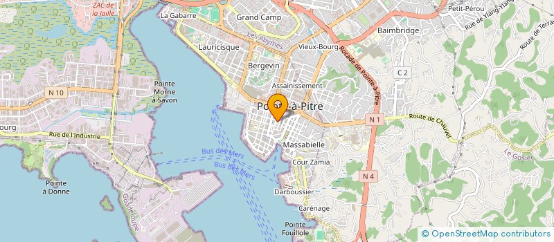 localisation de l'entreprise SOCIETE GUADELOUPENNE DE LIBRAIRIE à POINTE A PITRE