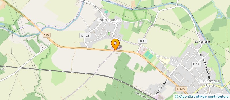 localisation de l'entreprise SOCIETE GUILLEMINOT PERE & FILS à COURTERANGES