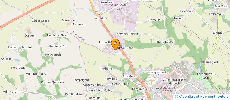 localisation de l'entreprise SOCIETE GUILLOU FRERES  PLOUEDERN