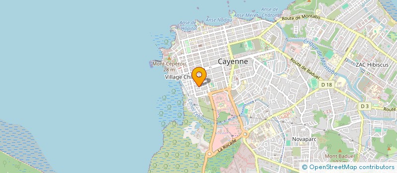localisation de l'entreprise SOCIETE GUYANAISE DE BATIMENT à CAYENNE