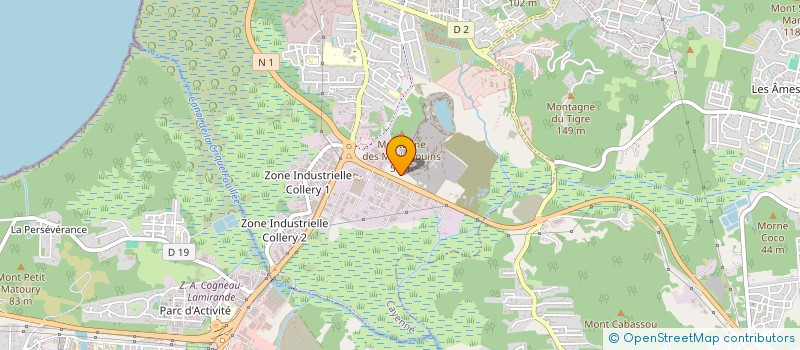 localisation de l'entreprise SOCIETE GUYANAISE DE NETTOYAGE ET D ENTRETIEN  CAYENNE