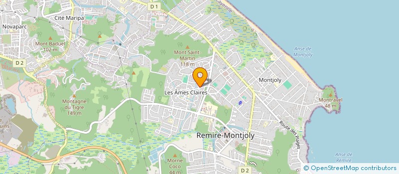 localisation de l'entreprise SOCIETE GUYANAISE DE RENOVATION ET TRAVAUX  REMIRE-MONTJOLY