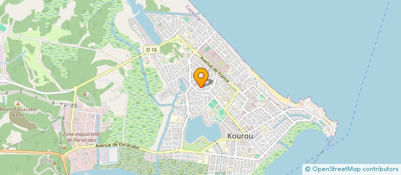 localisation de l'entreprise SOCIETE GUYANAISE DUCLOS MATUSZCZAK  KOUROU