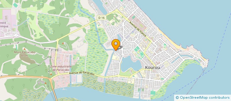 localisation de l'entreprise SOCIETE GUYANAISE ELECTRICITE à KOUROU
