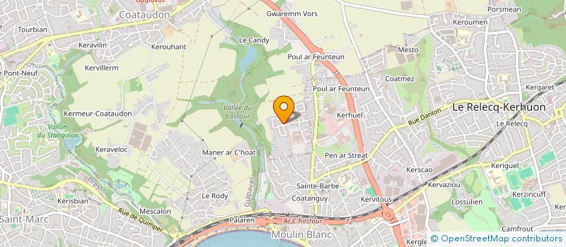 localisation de l'entreprise SOCIETE GWENOLA FERREC à GUIPAVAS