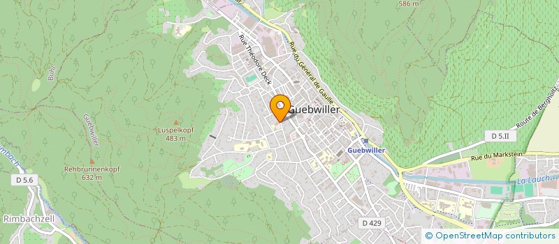 localisation de l'entreprise SOCIETE GYMNASTIQUE I86O  GUEBWILLER