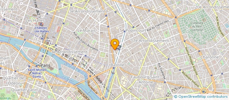 localisation de l'entreprise SOCIETE H.G.  PARIS