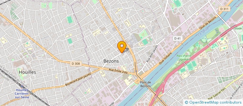 localisation de l'entreprise SOCIETE H.L.E.  BEZONS