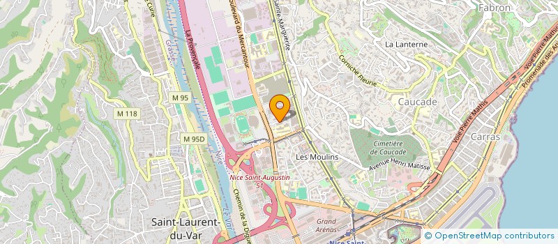 localisation de l'entreprise SOCIETE HABITAT ET LOGEMENT ALPES-MARITIMES UES (SOHLAM) à NICE