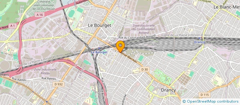 localisation de l'entreprise SOCIETE HABITAT FINITION BATIMENT à DRANCY