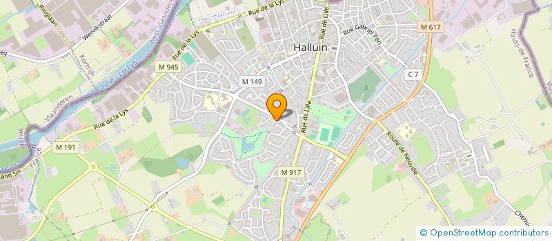 localisation de l'entreprise SOCIETE HALLUINOISE DE PREFABRICATION à HALLUIN