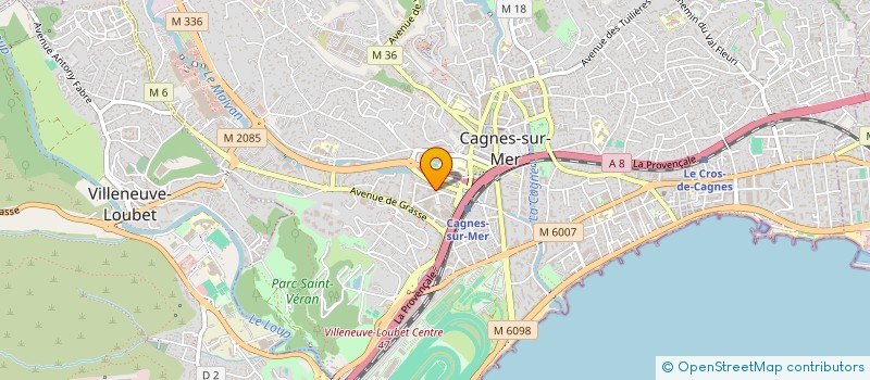 localisation de l'entreprise SOCIETE HARMONY à CAGNES-SUR-MER