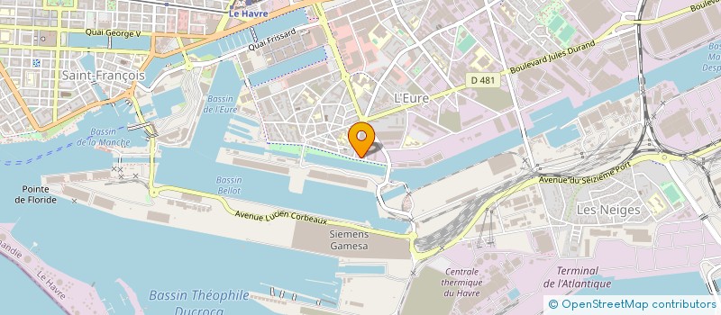 localisation de l'entreprise SOCIETE HAVRAISE DE SERVICES AUX TRANSPORTS - LOCAREM  LE HAVRE