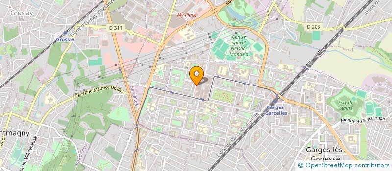 localisation de l'entreprise SOCIETE HAYAROCK à SARCELLES