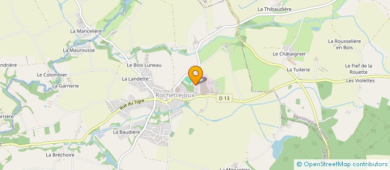 localisation de l'entreprise SOCIETE HELANAGUE  ROCHETREJOUX