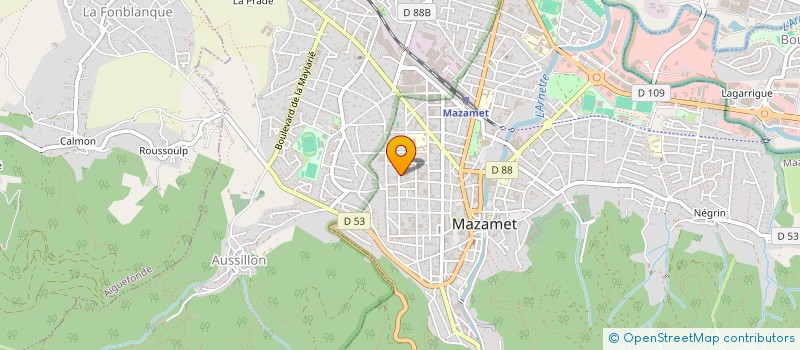 localisation de l'entreprise SOCIETE HELICOS à MAZAMET