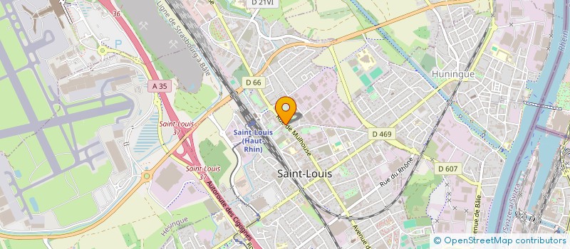 localisation de l'entreprise SOCIETE HELVETIME à SAINT-LOUIS