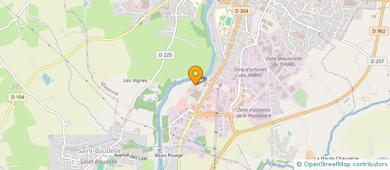 localisation de l'entreprise SOCIETE HEM  MAYENNE