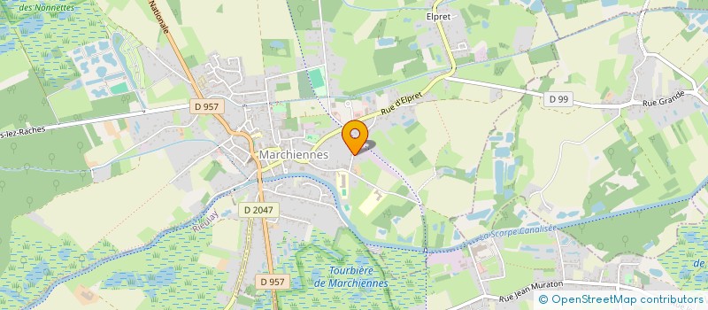 localisation de l'entreprise SOCIETE HENNEGRAEVE à MARCHIENNES