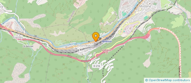 localisation de l'entreprise SOCIETE HENRI ALBET DIFFUSION  MODANE