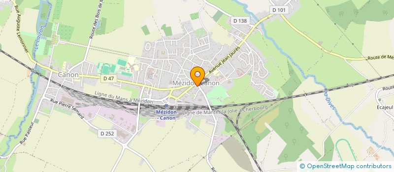 localisation de l'entreprise SOCIETE HENRI DUNANT  MEZIDON VALLEE D'AUGE