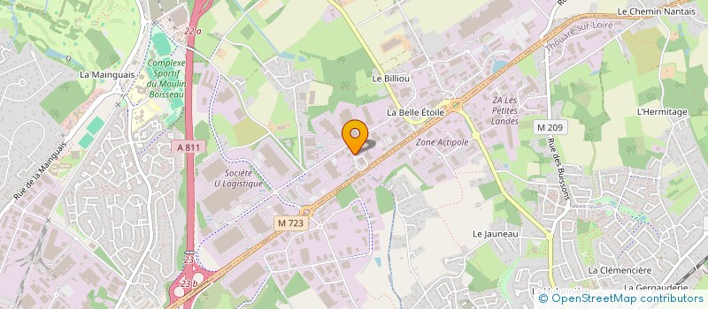 localisation de l'entreprise SOCIETE HERBLONAISE DE MENUISERIES à CARQUEFOU