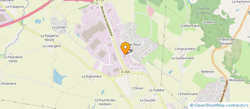 localisation de l'entreprise SOCIETE HERBRETAISE AUTOMOBILE à LES HERBIERS